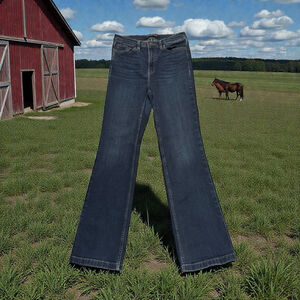 Calvin Klein Distressed Jeans Womens 8 / 29 Blue Denim Mid-Rise Repreve Cowgirl